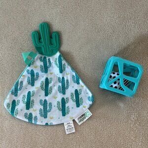 MALARKEY KIDS MUNCH-IT Teether Blanket & CHEW CUBE for Ages 3+ Months